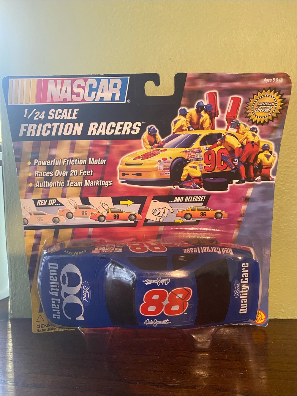 Nascar Blue #88 Friction Racer Toy Car